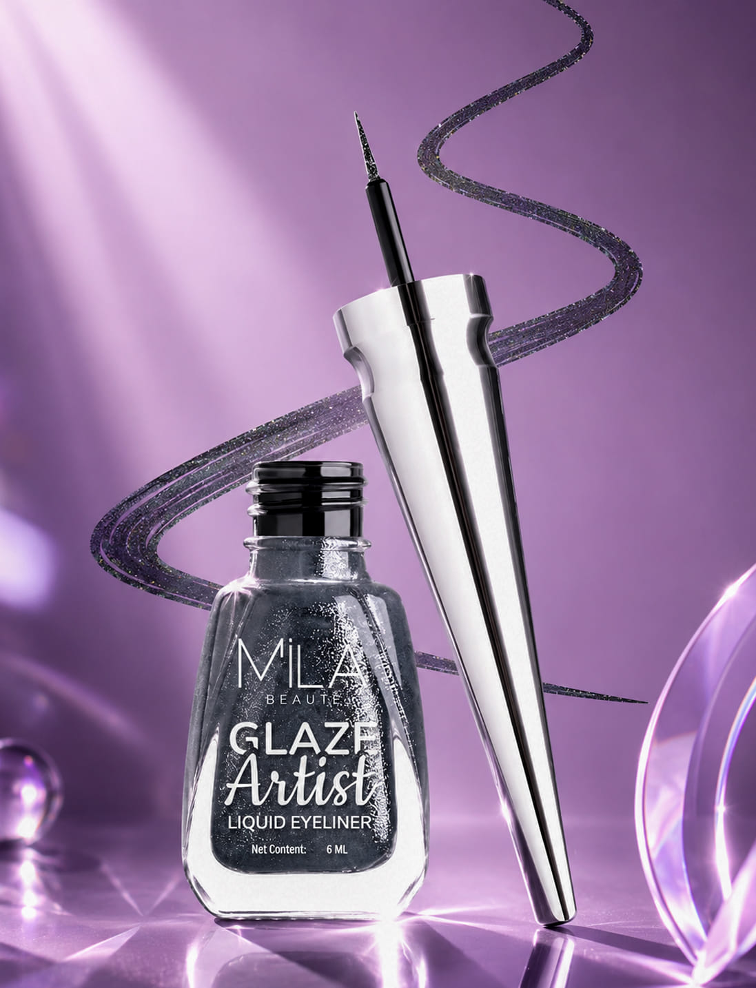Glaze Artist Liquid Eyeliner Waterproof & Smudge-proof Quick Drying - Magical Grey