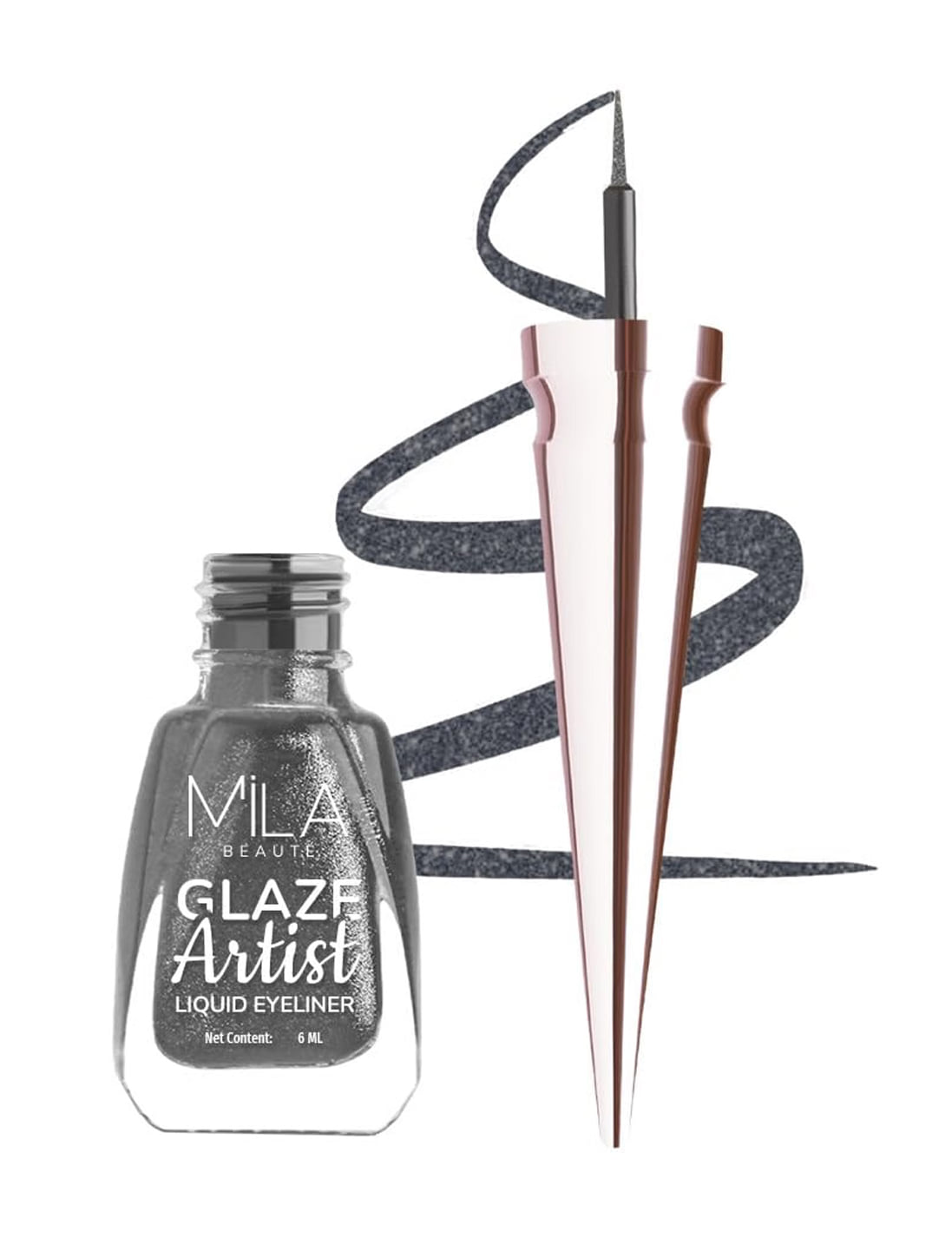 Glaze Artist Liquid Eyeliner Waterproof & Smudge-proof Quick Drying - Magical Grey – thumbnail 2