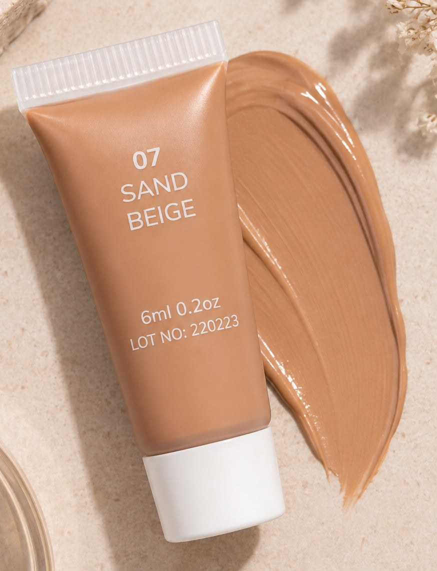 3-In-1 Foundation & Concealer: Cover + Enhance + Nourish - 07 Sand Beige