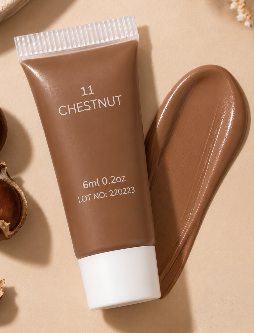 3-In-1 Foundation & Concealer: Cover + Enhance + Nourish - 11 Chestnut