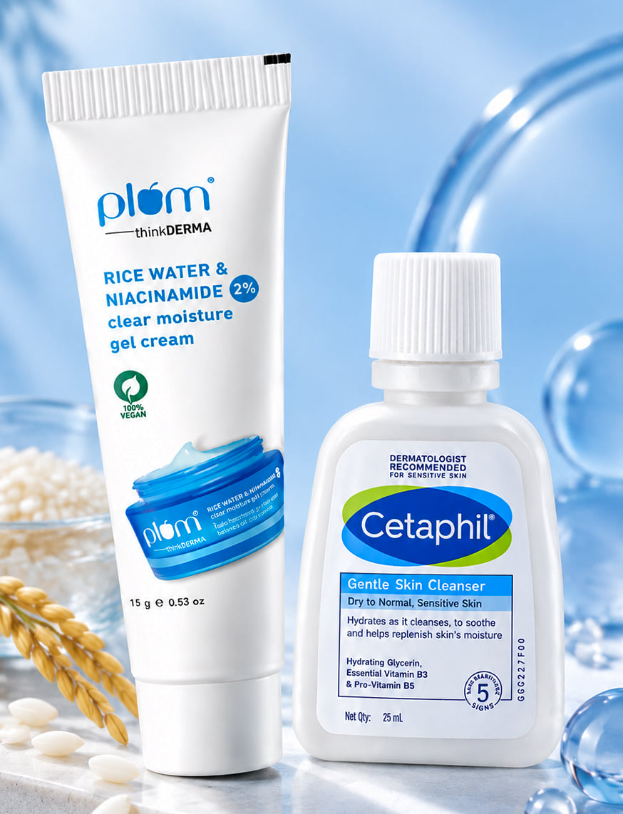 Plum & Cetaphil Hydrated & Healthy Skin Duo