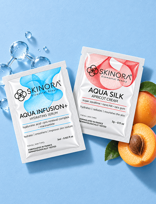 Aqua Infusion+ Hydrating Serum & Aqua Silk Apricot Cream Trial Pack Aqua Infusion+ Hydrating Serum & Aqua Silk Apricot Cream Trial Pack