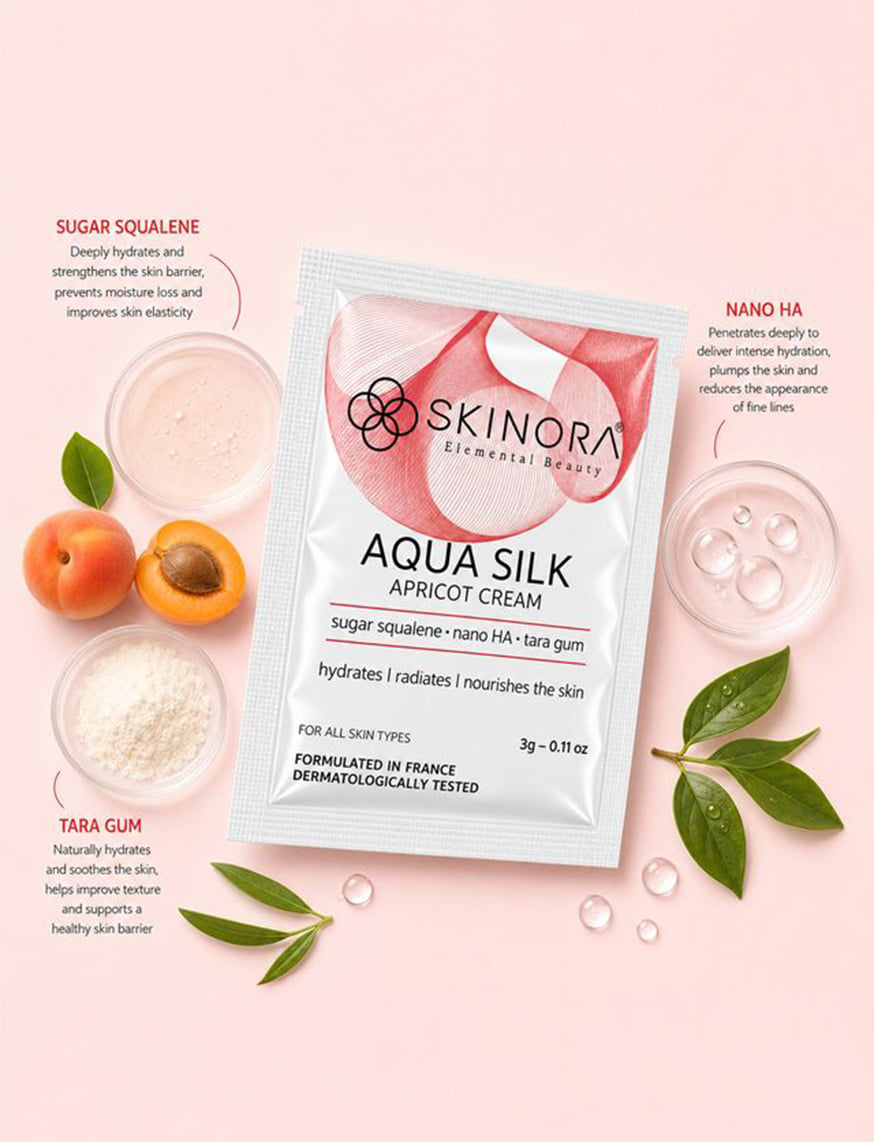 Aqua Infusion+ Hydrating Serum & Aqua Silk Apricot Cream Trial Pack – thumbnail 4