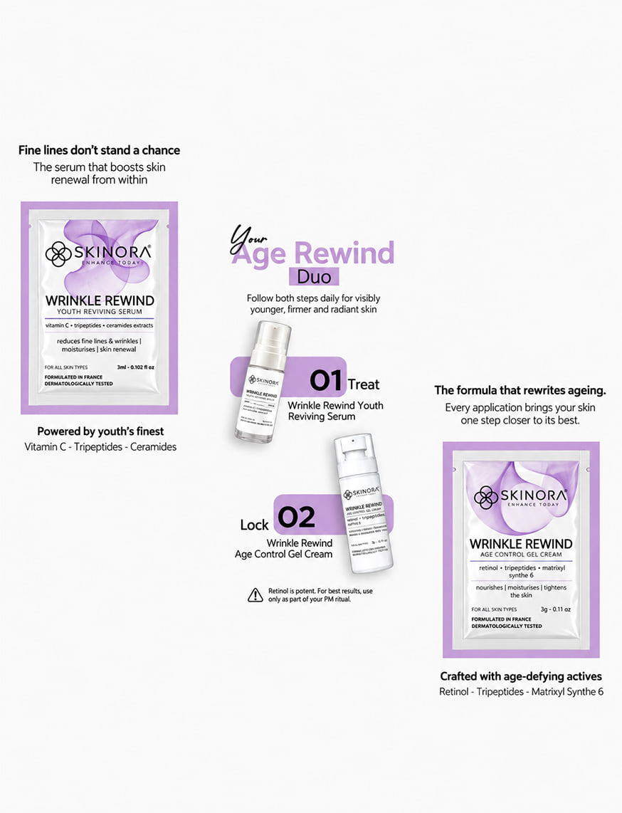 Wrinkle Rewind Youth Reviving Serum & Age Control Gel Cream Trial Pack – thumbnail 3