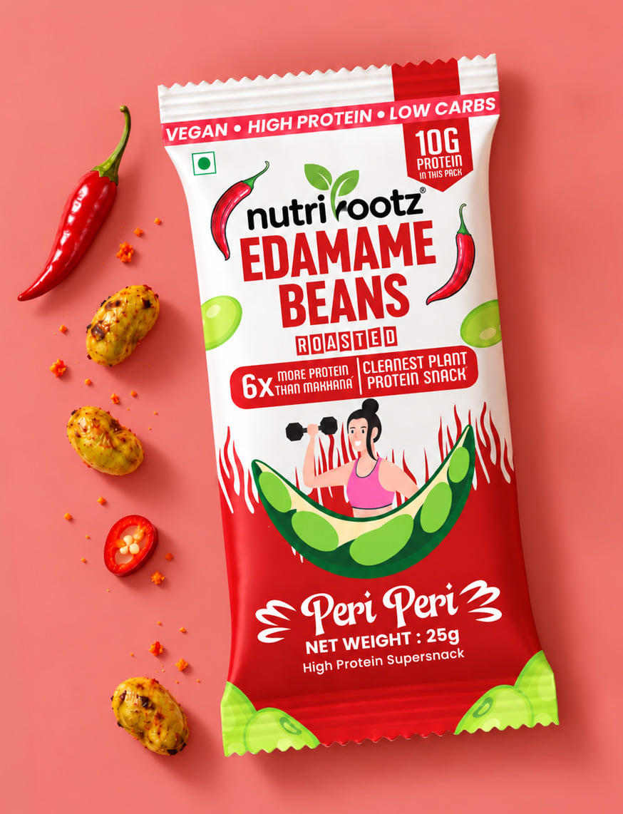 Roasted Edamame Beans - Peri Peri
